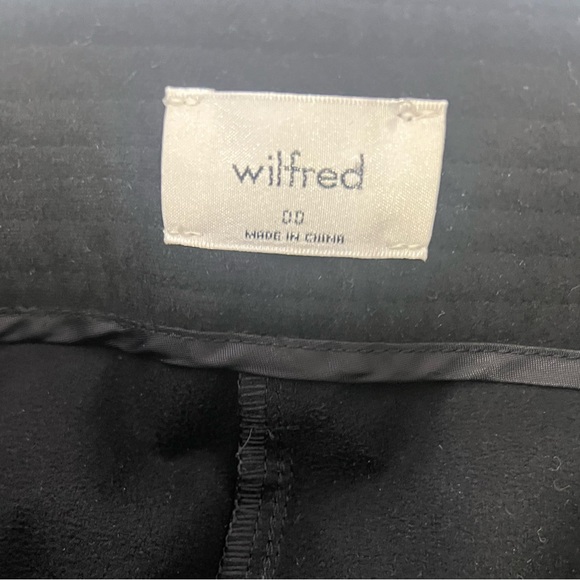 Black leather pants Wilfred size 00 - Picture 3 of 4